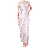Candy Pink Kuki Airani Tapakau Tank Maxi Dress Tribal Anchor Mix Tiare
