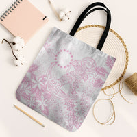 Candy Pink Kuki Airani Tapakau Tote Bag Tribal Anchor Mix Tiare