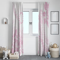 Candy Pink Kuki Airani Tapakau Window Curtain Tribal Anchor Mix Tiare
