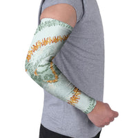 Hawaii Kaho'olawe Island Flowers Lei Arm Sleeves Silver Hinahina Kū Kahakai