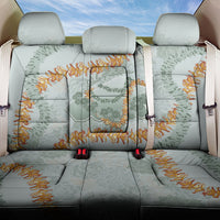 Hawaii Kaho'olawe Island Flowers Lei Back Car Seat Cover Silver Hinahina Kū Kahakai