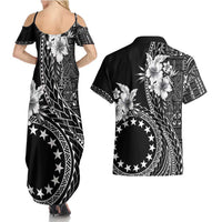 Kia Orana Cook Islands Couples Matching Summer Maxi Dress and Hawaiian Shirt Tiare and Stars