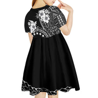 Kia Orana Cook Islands Kid Short Sleeve Dress Tiare and Stars