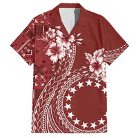 Kia Orana Cook Islands Family Matching Tank Maxi Dress and Hawaiian Shirt Tiare and Stars - Scarlet