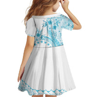 Kia Orana Cook Islands Family Matching Mermaid Dress and Hawaiian Shirt Tiare and Stars - Turquoise