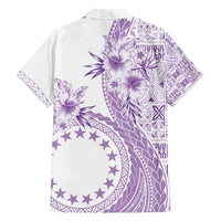 Kia Orana Cook Islands Family Matching Tank Maxi Dress and Hawaiian Shirt Tiare and Stars - Lavender