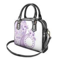 Kia Orana Cook Islands Shoulder Handbag Tiare and Stars - Lavender
