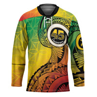 Vanuatu 45th Independence Anniversary Hockey Jersey Ni-Van Sandroing LT7 Unisex Colorful - Polynesian Pride