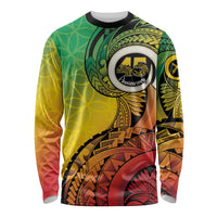 Vanuatu 45th Independence Anniversary Long Sleeve Shirt Ni-Van Sandroing - Polynesian Pride