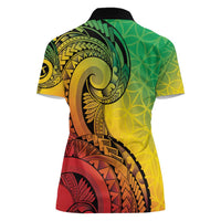 Vanuatu 45th Independence Anniversary Women Polo Shirt Ni-Van Sandroing LT7 - Polynesian Pride