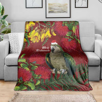 Kakapo Bird New Zealand Blanket Floral Christmas LT7 - Polynesian Pride