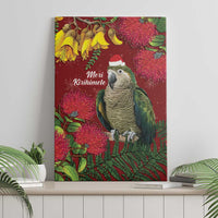 Kakapo Bird New Zealand Canvas Wall Art Floral Christmas LT7 - Polynesian Pride