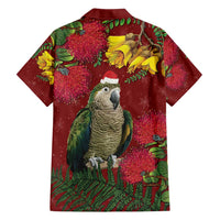 Kakapo Bird New Zealand Family Matching Puletasi and Hawaiian Shirt Floral Christmas LT7 - Polynesian Pride
