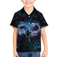 Polynesian Personalized Memorial Kid Hawaiian Shirt Oceanic Infinity Symbol - Until We Meet Again - Polynesian Pride
