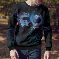 Polynesian Personalized Memorial Ugly Christmas Sweater Oceanic Infinity Symbol - Until We Meet Again - Polynesian Pride