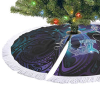 Polynesian Personalized Memorial Tree Skirt Oceanic Infinity Symbol - Until We Meet Again - Polynesian Pride
