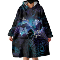 Polynesian Personalized Memorial Wearable Blanket Hoodie Oceanic Infinity Symbol - Until We Meet Again - Polynesian Pride