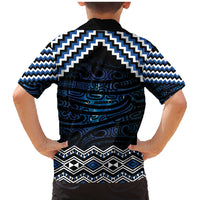 New Zealand Matariki Family Matching Mermaid Dress and Hawaiian Shirt Galaxy Styled Taniko