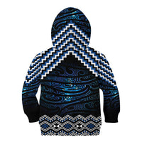 New Zealand Matariki Kid Hoodie Galaxy Styled Taniko LT7 - Polynesian Pride