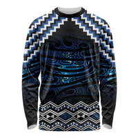 New Zealand Matariki Long Sleeve Shirt Galaxy Styled Taniko