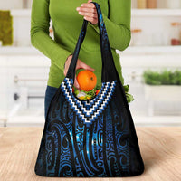 New Zealand Matariki Grocery Bag Galaxy Poutama Motifs LT7 - Polynesian Pride