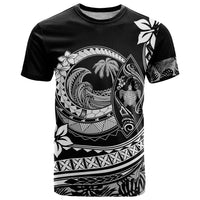 Polynesian Plumeria T Shirt Ride The Waves Black LT7 Black - Polynesian Pride