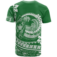 Polynesian Plumeria T Shirt Ride The Waves Green LT7 - Polynesian Pride