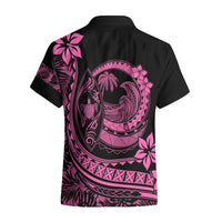 Polynesian Plumeria Hawaiian Shirt Ride The Waves - Pink LT7 - Polynesian Pride
