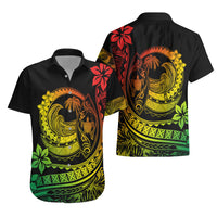 Polynesian Plumeria Hawaiian Shirt Ride The Waves - Reggae LT7 - Polynesian Pride