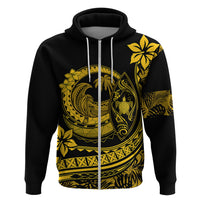Polynesian Plumeria Hoodie Ride The Waves Yellow LT7 - Polynesian Pride