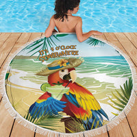 Aloha Hawaii It's 5 o'clock Somewhere Beach Blanket - Polynesian Pride
