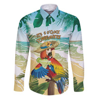 Aloha Hawaii It's 5 o'clock Somewhere Family Matching Long Sleeve Bodycon Dress and Hawaiian Shirt - Polynesian Pride