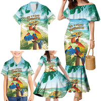 Aloha Hawaii It's 5 o'clock Somewhere Family Matching Mermaid Dress and Hawaiian Shirt - Polynesian Pride