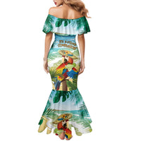 Aloha Hawaii It's 5 o'clock Somewhere Family Matching Mermaid Dress and Hawaiian Shirt - Polynesian Pride