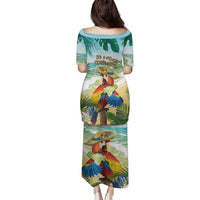 Aloha Hawaii It's 5 o'clock Somewhere Family Matching Puletasi and Hawaiian Shirt - Polynesian Pride