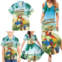 Aloha Hawaii It's 5 o'clock Somewhere Family Matching Summer Maxi Dress and Hawaiian Shirt - Polynesian Pride