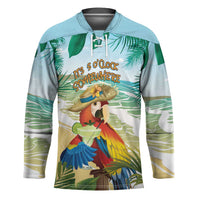 Aloha Hawaii It's 5 o'clock Somewhere Hockey Jersey LT7 Unisex Blue - Polynesian Pride