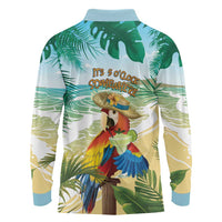 Aloha Hawaii It's 5 o'clock Somewhere Long Sleeve Polo Shirt - Polynesian Pride