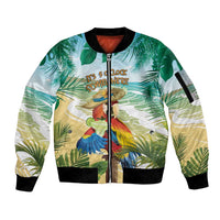 Aloha Hawaii It's 5 o'clock Somewhere Sleeve Zip Bomber Jacket - Polynesian Pride