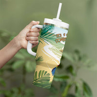 Aloha Hawaii It's 5 o'clock Somewhere Tumbler With Handle - Polynesian Pride