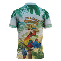 Aloha Hawaii It's 5 o'clock Somewhere Zipper Polo Shirt - Polynesian Pride