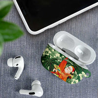Moss Green Tropical Christmas Hawaii Tapa AirPods Case Aloha Santa Drink Party LT7 - Polynesian Pride
