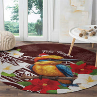 Felis Pasgua Guam Round Carpet Christmas Sihek Kingfisher with Guasali LT7 - Polynesian Pride