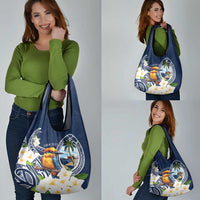 Hafa Adai Guam Grocery Bag Sihek Guam Kingfisher with Guasali