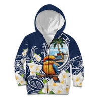 Hafa Adai Guam Kid Hoodie Sihek Guam Kingfisher with Guasali