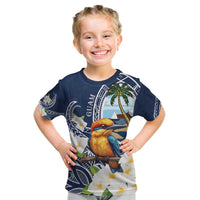 Hafa Adai Guam Kid T Shirt Sihek Guam Kingfisher with Guasali