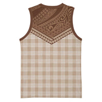 Aloha Hawaii Cowboys Paniolo Basketball Jersey Beige Palaka LT7 - Polynesian Pride