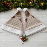 Aloha Hawaii Cowboys Paniolo Christmas Santa Hat Beige Palaka - Polynesian Pride