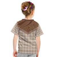 Aloha Hawaii Cowboys Paniolo Kid T Shirt Beige Palaka - Polynesian Pride