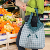 Aloha Hawaii Cowboys Paniolo Grocery Bag Teal Palaka - Polynesian Pride